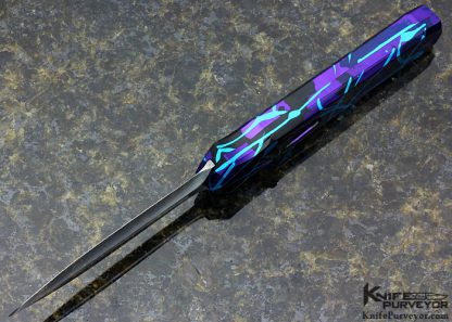 Jeff Harkins Custom Knife Aluminum "Splash" Triton OTF Auto - Image 4