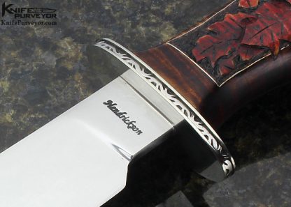 Jay Hendrickson Custom Knife "Autumn Leaves" Bowie - Image 2