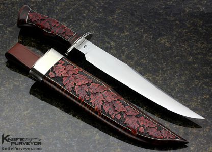 Jay Hendrickson Custom Knife "Autumn Leaves" Bowie - Image 4