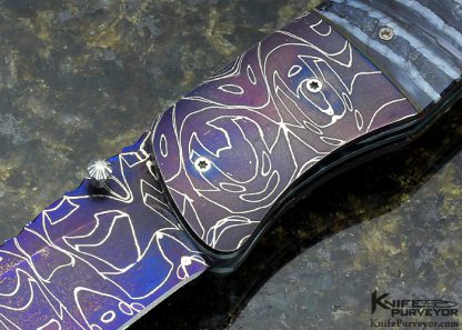 28 apr 2017  George Muller Custom Knife  Mike Fellows "Rochas Mosaic" Damascus Linerlock - Image 2