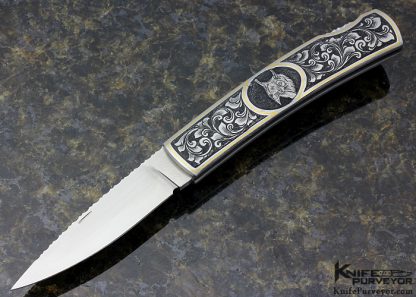 Doug Casteel Custom Knife Engraved Lockback