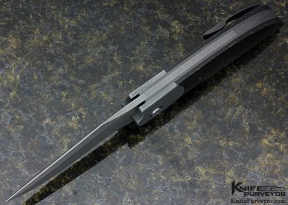 Stan Wilson Custom Knife Lightning Strike Carbon Fiber "Non Flipper Flipper" - Image 5