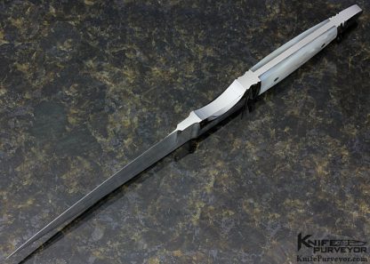 Wolfgang Loerchner Custom Knife Integral Mother of Pearl Dagger - Image 6