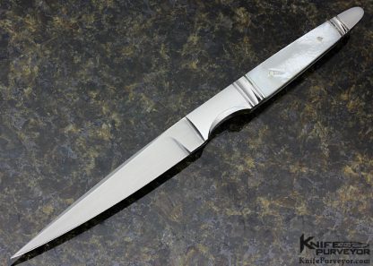 Wolfgang Loerchner Custom Knife Integral Mother of Pearl Dagger