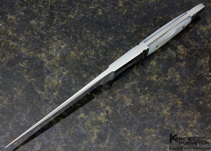 Wolfgang Loerchner Custom Knife Integral Mother of Pearl Dagger - Image 5