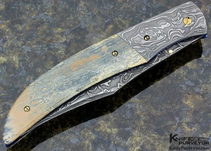 Cliff Parker Custom Knife  Sole Authorship Damascus Linerlock - Image 3