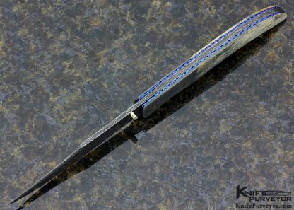 Cliff Parker Custom Knife  Sole Authorship Damascus Linerlock - Image 4