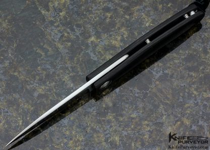 Kansei Matsuno Custom Knife Z071M African Blackwood Friction Folder - Image 4