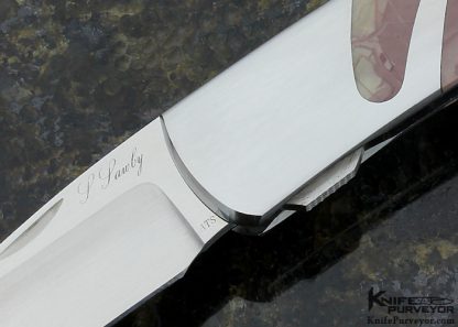 Scott Sawby Custom Knife Willow Creek Jasper Skimmer Selflock - Image 2