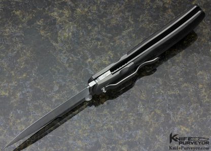 John W. Smith Custom Knife Carbon Fiber & Titanium Large Linerlock - Image 6