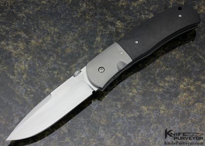 John W. Smith Custom Knife Carbon Fiber & Titanium Large Linerlock