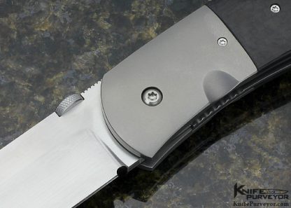 John W. Smith Custom Knife Carbon Fiber & Titanium Large Linerlock - Image 2