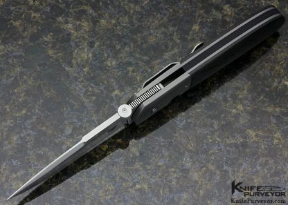 John W. Smith Custom Knife Carbon Fiber & Titanium Large Linerlock - Image 4