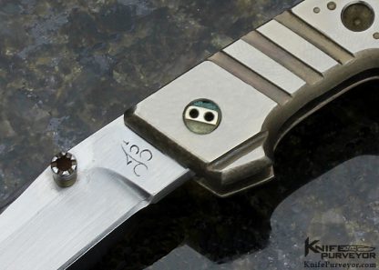 Jose de Braga Custom Knife Machined Titanium Slip Joint - Image 2