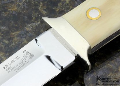 Bob Loveless Custom Knife Nude Logo Riverside  Fighter - Image 2