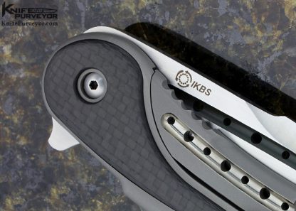 Todd Begg Custom Knife Carbon Fiber & Titanium "Bodega" Flipper Frame Lock - Image 4