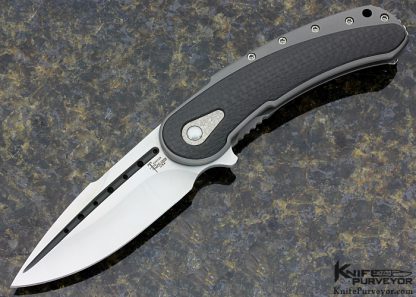 Todd Begg Custom Knife Carbon Fiber & Titanium "Bodega" Flipper Frame Lock