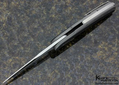 Todd Begg Custom Knife Carbon Fiber & Titanium "Bodega" Flipper Frame Lock - Image 6