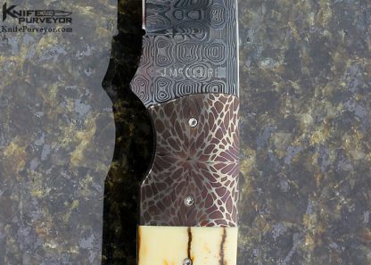 Jerry McClure Custom Knife Damascus Fixed Blade - Image 2