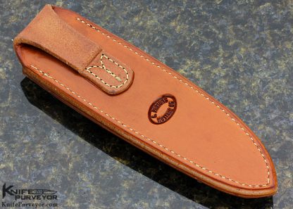 Jerry McClure Custom Knife Damascus Fixed Blade - Image 6