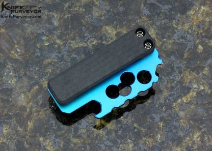 Gerry McGinnis Custom Knife Light Blue Anodized Money Clip Multitool - Image 2