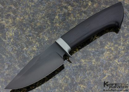 E. Scott McGhee Custom Knife "Zulu" "2014 Best Forged Award" African Blackwood