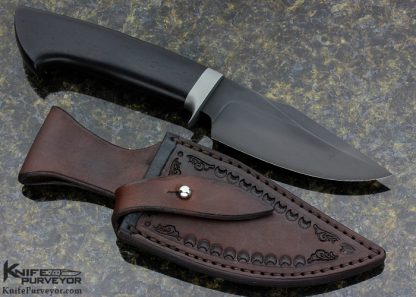 E. Scott McGhee Custom Knife "Zulu" "2014 Best Forged Award" African Blackwood - Image 3