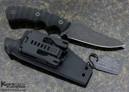 Chris Williams "Wilmont" Custom Knife "Persian Tanto" with Scalloped G10 - Image 4