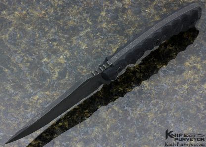 Chris Williams "Wilmont" Custom Knife "Persian Tanto" with Scalloped G10 - Image 5