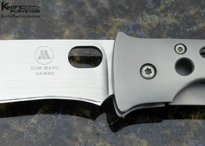 Tom Mayo Custom Knife Talonite And Titanium "TNT" Frame Lock - Image 2