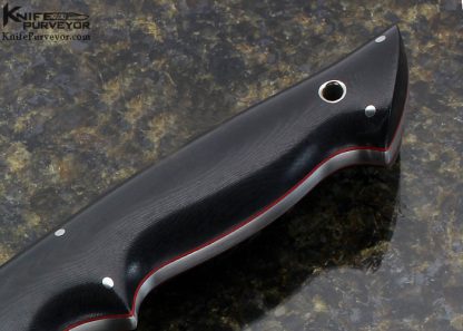 Bona Knives Custom Knife Black G-10 Recurved Fighter - Image 3