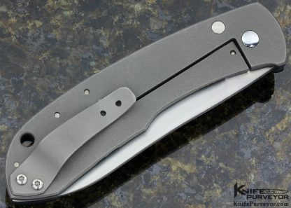 Brad Southard Custom Knife Marbleized Carbon Fiber "Daws" Frame Lock - Image 2