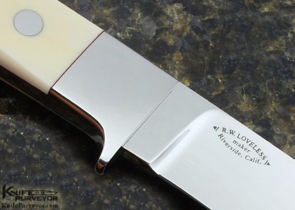 Bob Loveless Custom Knives #2 Straight Hunter with Extended Bolster - Image 4