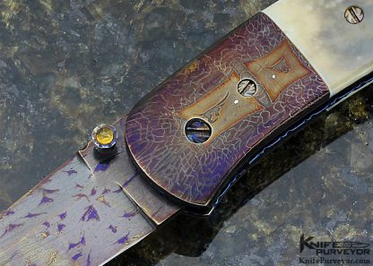 Rick Dunkerley Custom Knife Sole Authorship Damascus - Image 2