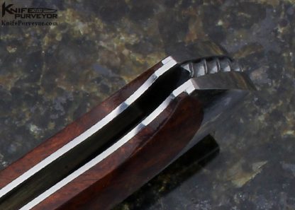 Joe Kious Custom Knife Very Early Ironwood Lockback - Image 8