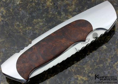 Joe Kious Custom Knife Very Early Ironwood Lockback - Image 5