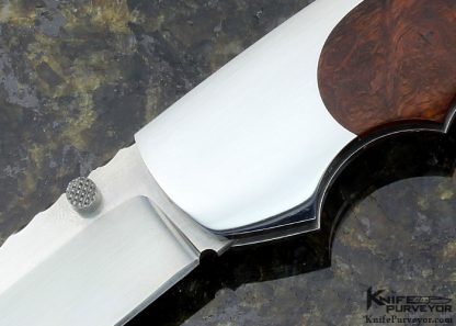 Joe Kious Custom Knife Very Early Ironwood Lockback - Image 2