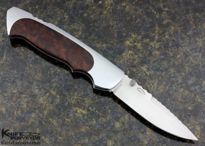 Joe Kious Custom Knife Very Early Ironwood Lockback - Image 3