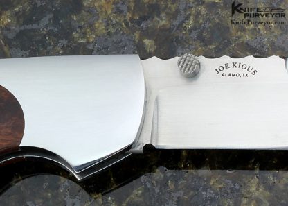 Joe Kious Custom Knife Very Early Ironwood Lockback - Image 4