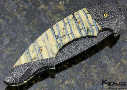 Stan Wilson Custom Knife "Advisor" Devin Thomas Damascus Linerlock - Image 3