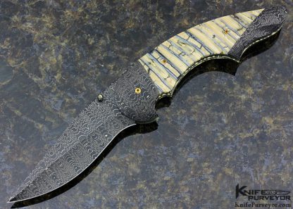 Stan Wilson Custom Knife "Advisor" Devin Thomas Damascus Linerlock