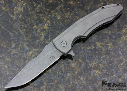 Ram Maramba Custom Knife Zero Knives "Habu Flipper" Titanium Frame Lock