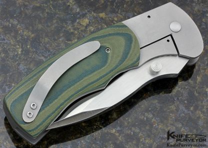 Aaron Fredrick Custom Knife G10 and Titanium Framelock - Image 4