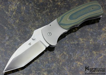 Aaron Fredrick Custom Knife G10 and Titanium Framelock