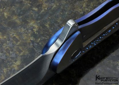 Matt Cucchiara Custom Knife Fizz with Stippled and Textured Titanium Frame Lock Flipper - Image 6