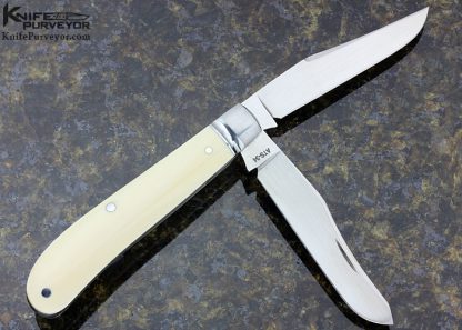 Mike Zscherny Custom Knife 2 Blade Trapper - Image 3