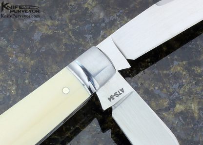 Mike Zscherny Custom Knife 2 Blade Trapper - Image 4