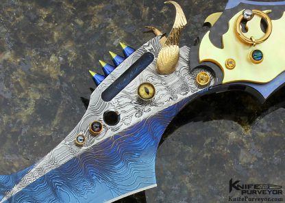 John Lewis Jensen Custom Knife Dragon Eye Fixed Blade - Image 2