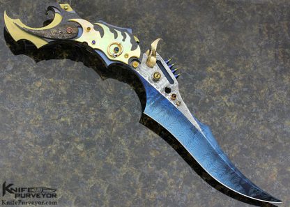 John Lewis Jensen Custom Knife Dragon Eye Fixed Blade - Image 4