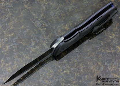 Kirby Lambert Custom Knife XHP Steel & Matte Finished Zirconium "Snap" Flipper - Image 7